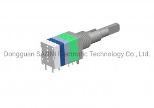 China Absolute Rotary Dual Shaft Encoder 16 Detent Integrated With Push Switch on sale