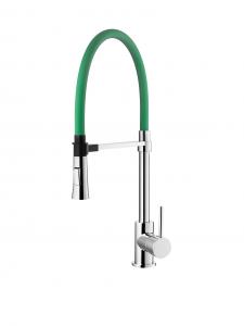 Wholesale Chrome Green Single Hole Magnetic Pull Down Kitchen Faucet Kitchen Water Mixer Tap from china suppliers