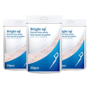 Wholesale Bright Up Eco Friendly Dental Floss Toothpick Teeth Cleaning Flosser Customized Label from china suppliers