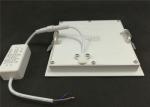 Warm White Recessed Led Panel Light 12W Low Glare Square Edge Lit Classrooms