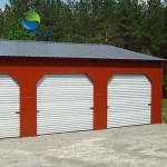 High Strength Car Garage Buildings Wind Resistant Seismic Resistant Metal Car