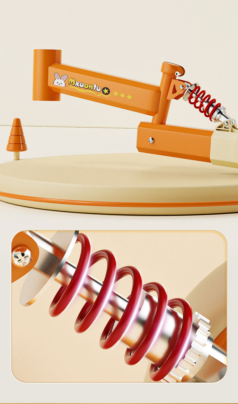 Four Wheel Children's Stroller Handcart Learning Toy Push Bicycle with Metal Frame