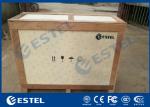 IP55 Triple Bay Racking Outdoor Telecom Enclosure / Pink Color Three Doors Air
