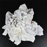Cotton White Color Printed T Shirt Rags Strong Absorbency Cleaning Cloth Wiping