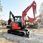 5.5 Ton Used Kubota Excavators Small Size 0.24m3 Bucket Capacity Original