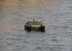 Catamaran bait boat DEVC-308M3 , Camouflage remote control fishing bait boat