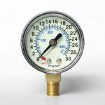 Plastic Case Medical Pressure Gauge 30 ATM Luminous Dial Plate Radial Pressure