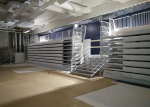 Wholesale HDPE Retractable Seating System Wall Attached Unit For International College from china suppliers