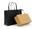 Recycled Bulk Kraft Paper Bags Gift Shopping Embossing With Handles