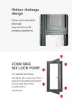 Lightweight Double Glazed Inward Opening Window Aluminum Alloy Material