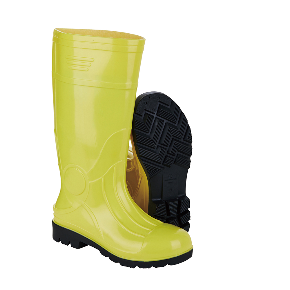 Adult PVC Midsole RB116 Industrial Rain Boots with Steel Toe and Puncture Resistance