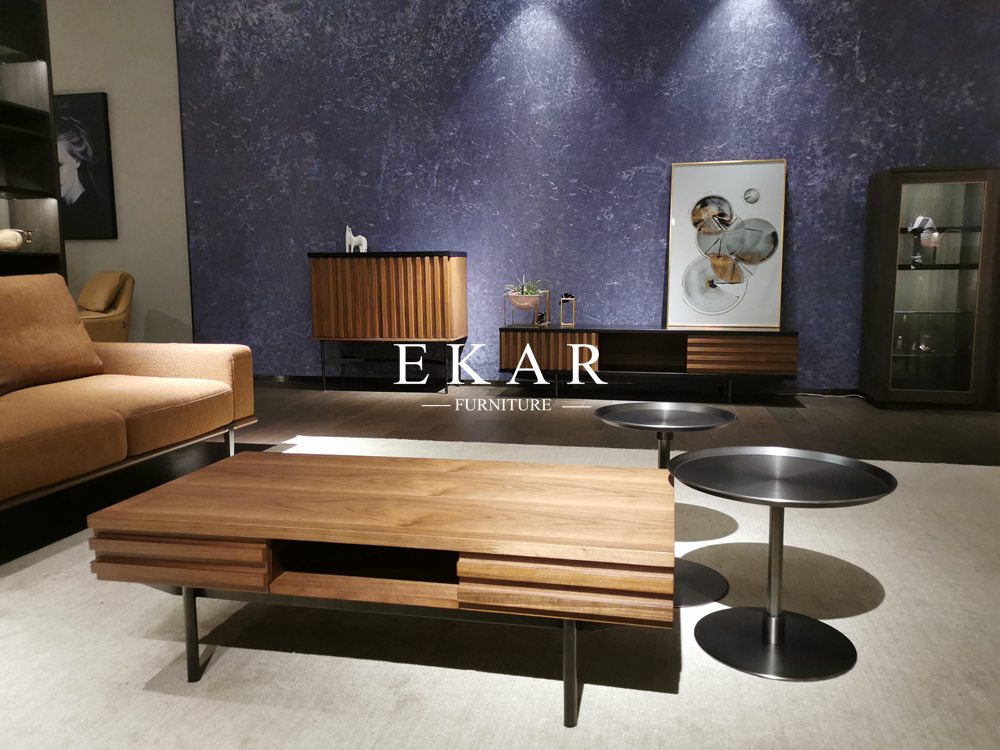 MDF Modern Style Fancy Stainless Steel Frame Italian Coffee Table