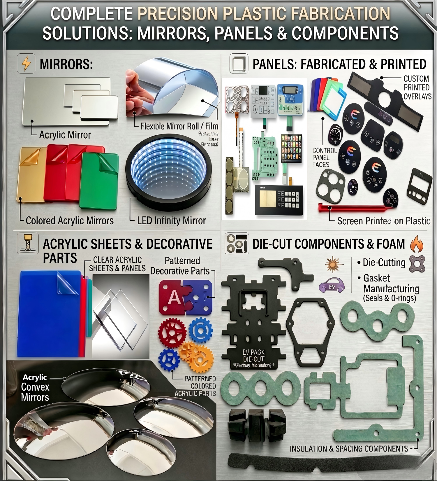 Graphic Flexible Plastic Sheet Membrane Switch Keypad PET PC For Industrial Equipment