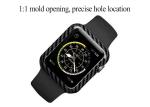 Black Scratchproof Apple Watch 4 Carbon Fiber Case 44mm