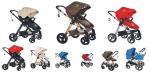 Deluxe Aluminum 3 in 1baby stroller
