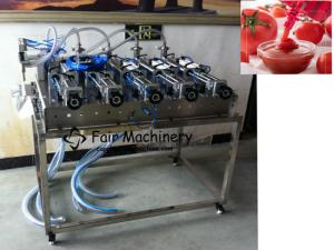 Wholesale 0.6mpa GMP Ketchup Filling Machine for Tomato Sauce 5 Nozzles 0.1m3/min from china suppliers