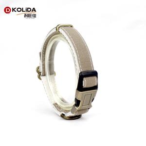 Wholesale Safety Adjustable Nylon Dog Collars Pink , Blue , Grey Color Customized Logo from china suppliers
