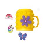Safe And Efficient Baby Feeding Silicone Removable Cartoon Mug Pinch Children'S