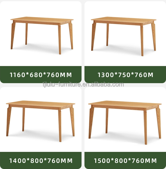 Nordic Style Wood Dining Table and Dinning Chair Set for Modern Home Furniture