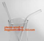 FDA Glass Drinking Straw,Amazon top seller reusable clear glass straws and