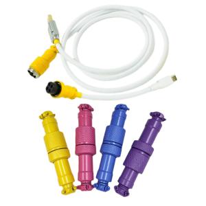 China Coloured GX12 GX16 Aviation Connector Male Female Socket Plug For Mechanical Keyboard Cable on sale