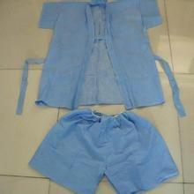 Wholesale Disposable Scrub Suits Nonwoven For Spa , Disposable Medical Protective Clothing from china suppliers