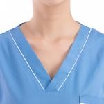 Blue Medical Scrub Suit Long Sleeve XS-3XL Industrial,Healthcare Center
