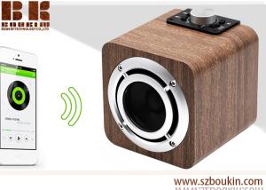 Wholesale fm radio tf card aux audio 8w hifi super bass stereo sound system wood ibastek multimedia  speaker from china suppliers