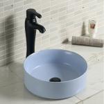 Vessel Counter Top Bathroom Sink Matte Green Color Wash Hand Basin For Hotel