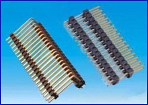 Wholesale Pitch2.54mm 1*22P HeaderConnector 90° Double plastic Black Brass material from china suppliers