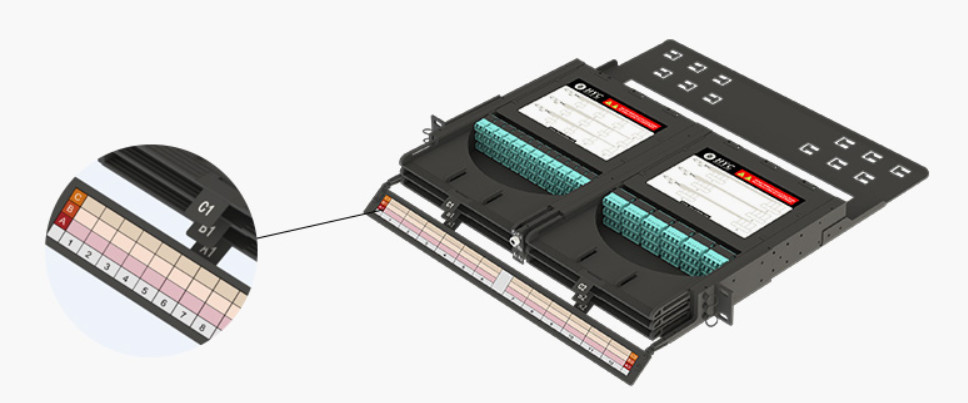 1U HD 144 Fiber MPO Patch Panel Enclosure With 24 Port LC Cassette