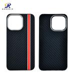 Customized Logo Metal Ring Frame Camera Design Kevlar Phone Cases For iPhone 14