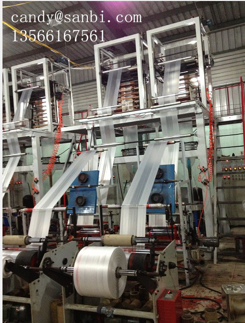 Double Head Film Blowing Machine Blown Film Equipment High Output