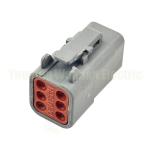 6 Pin DTM06-6S ATM06-6S Automotive Connector Housing DTM Series Plug Gray Plug