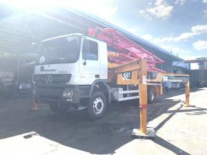 Wholesale Putzmeister 38m Benz Concrete Equipment Concrete Placing Boom Beton Pump Machine Used Concrete Pump Truck from china suppliers