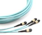 100G 72 Fiber OM3 MTP Patch Cord Aqua Cable