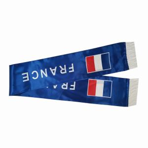 Wholesale Customized Printed France Flag Scarf Plain Style polyester Material from china suppliers