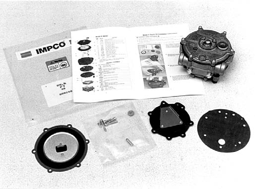 Color Coded Diaphragm PPI 36 Regulator Repair Kit