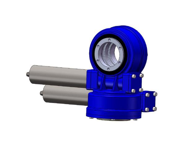 SDE7 Worm Gear Slewing Ring, Tooth Contact Enclosed Slewing Drive Motor For