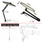 Cleanroom ESD Antistatic Working Lamp Black For Office Table