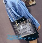 PVC Leisure bag shoulder bag, sports bag, Transparent Tote Bag Clear Shoulder