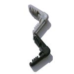Modern Design Insulating Glass Aluminum Spacer Corner Connector with Black/Grey
