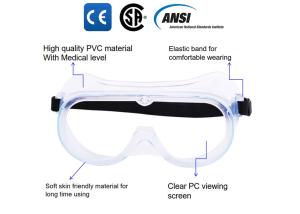 Wholesale ANSI CSA Anti Spray Isolate Safety Goggle PPE Personal Protective Equipment from china suppliers