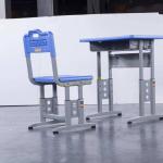 Solid Wood School Student Study Table And Chair Set With Adjustable Height