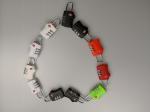 TSA 338 Colorful Travel Bag Locks / TSA Safe Lock PC Material For Suitcase