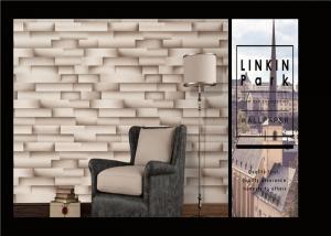 China Modern Removable 3D Brick Effect Wall Covering Waterproof For Living Room on sale