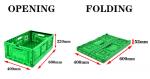 Heavy Duty Foldable Plastic Crate for Vegetable Packing in Agriculture Harvest