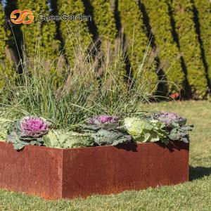 Wholesale Garden Corten Steel Planter Boxes Rectangular Shaped from china suppliers