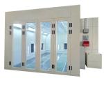 Square Tube Welding and Aluminum Frame for Air Unit Installation in Spray Booth
