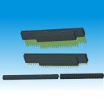 Gold Flash Female Header Connector Straight Type Single Row Height 11